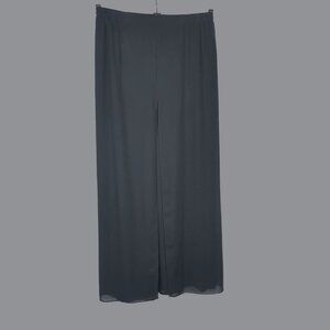 Vintage Adrianna Papell Formal Wide Leg Pants Large Black